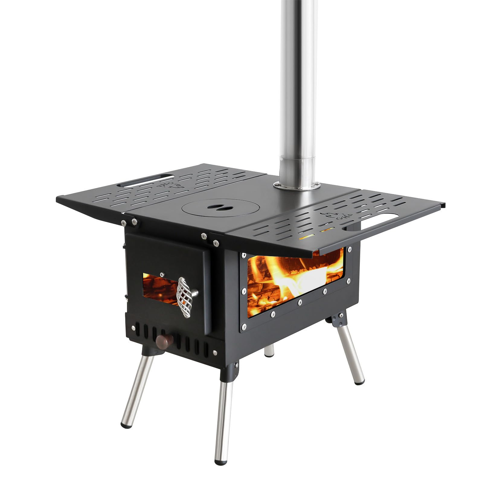 Amazon.com: Outdoor Tent Stove Portable Camping Stove With Chimney